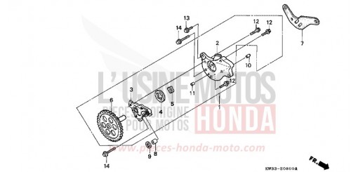 POMPE A HUILE NX250L de 1990